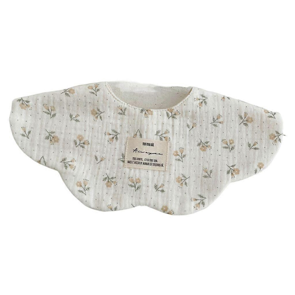 (As Show, 6) Cute Baby Bibs 360 Rotate Soft Baby Bandana Drool Bibs Petal Bibs Burp Cloth 3364096703885