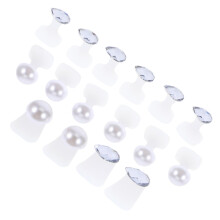 Silicone Toe Separators for Pedicure, Comfortable Nail Polish Spacers for Women, Flexible Fit, 2 Sets