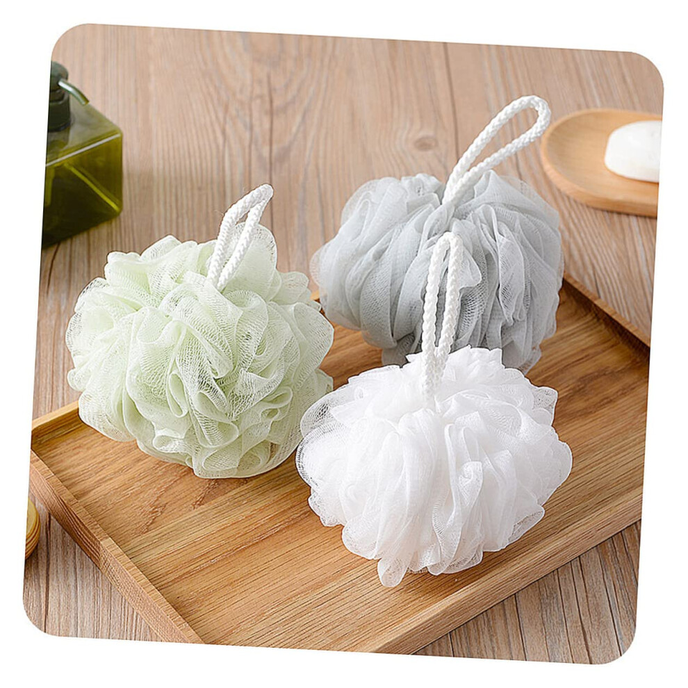 8pcs Large Bath Sponge with Lanyard Exfoliating Shower Loofah Ball for Rich Lather and Quick Dry
