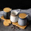 Ceramic Sugar Bowl with Lid and Spoon, 340ml Sugar Container for Kitchen Storage 5