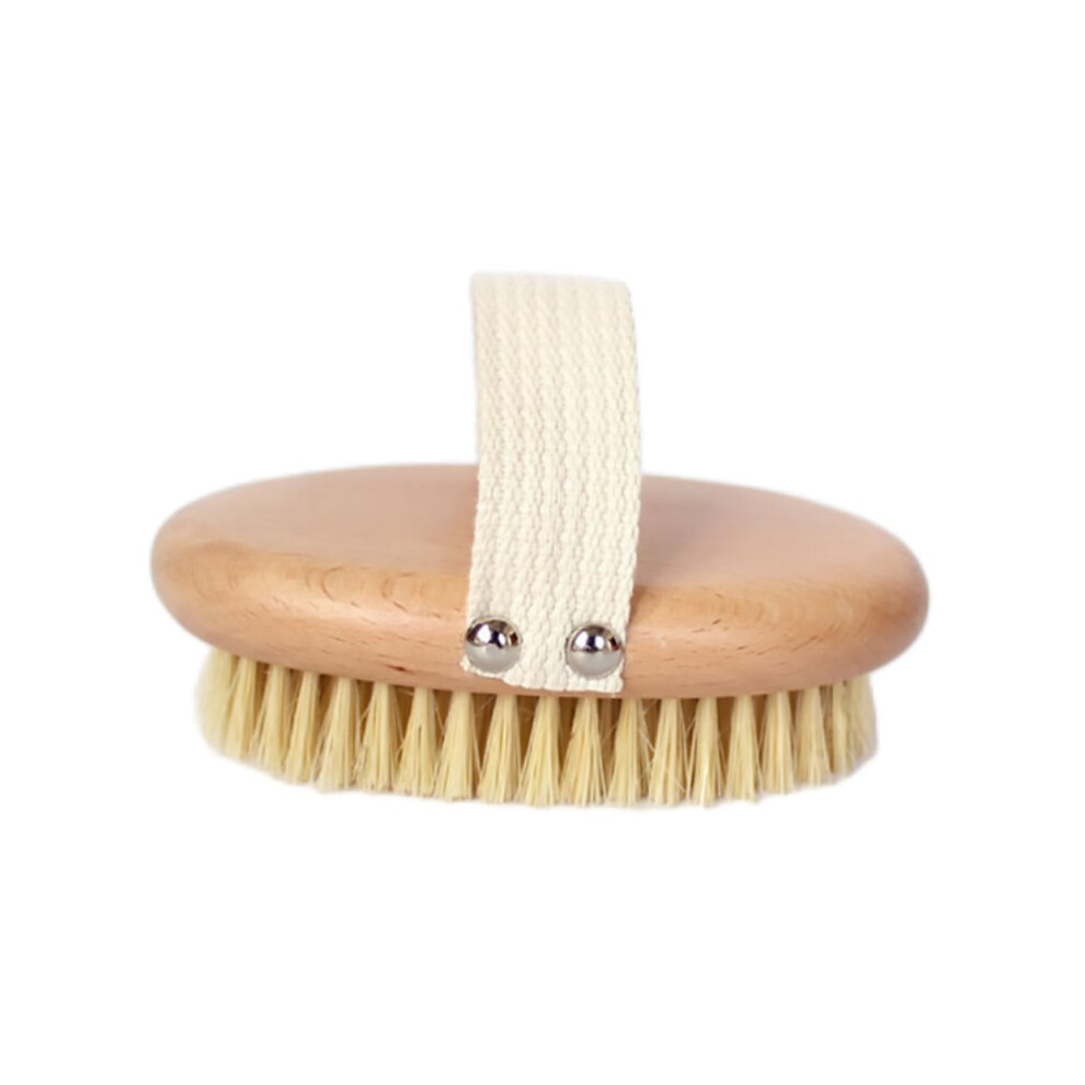 Back Scrubber with Long Handle Natural Bristle Bath Brush for Exfoliating Skin and Dead Skin Removal