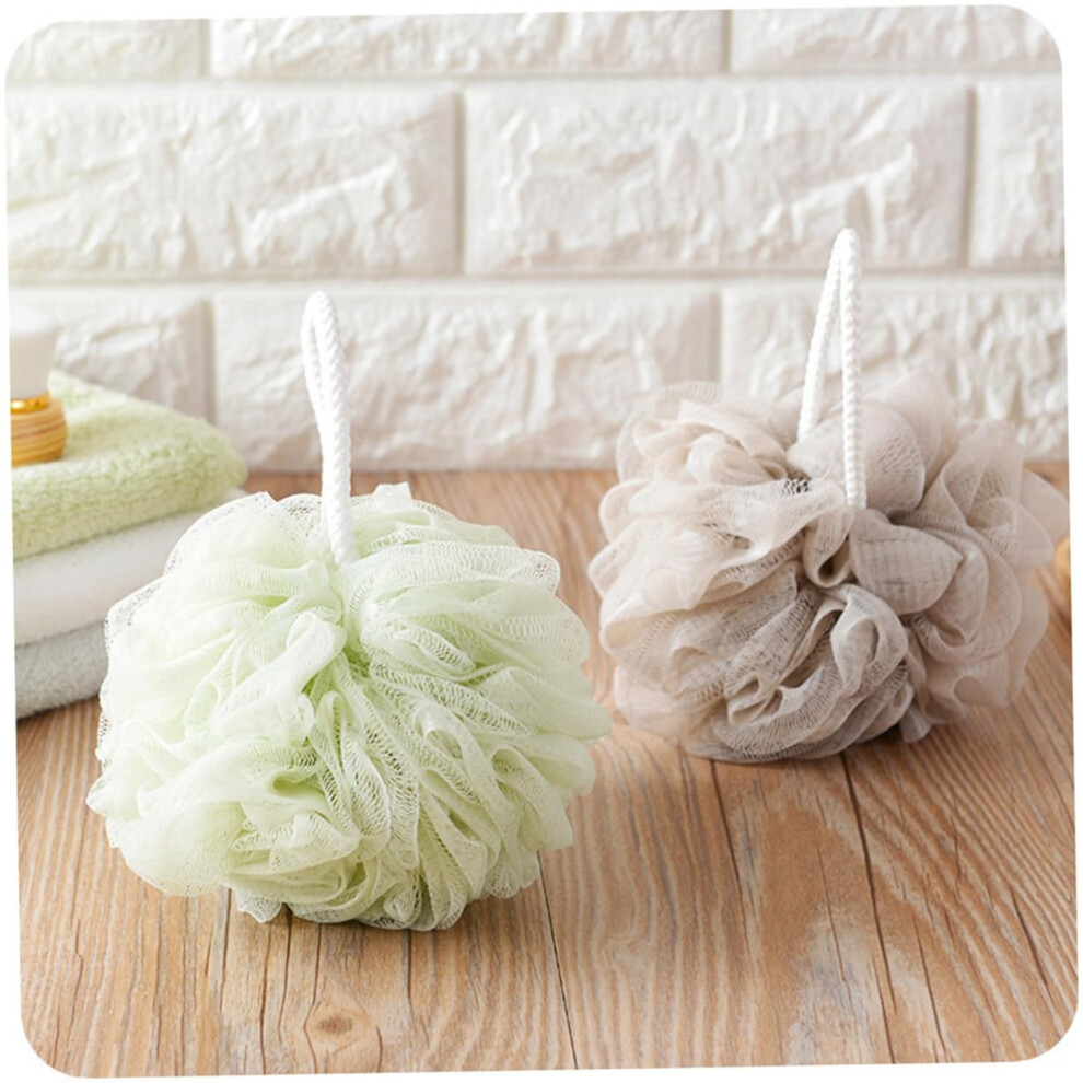 Bath Sponge Set, Soft Mesh Shower Pouf for Gentle Exfoliation, Rich Lather, Random Colors