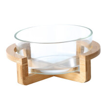 Heat Resistant Glass Salad Bowl with Crack Resistant Design, Microwave Safe Clear Serving Bowl