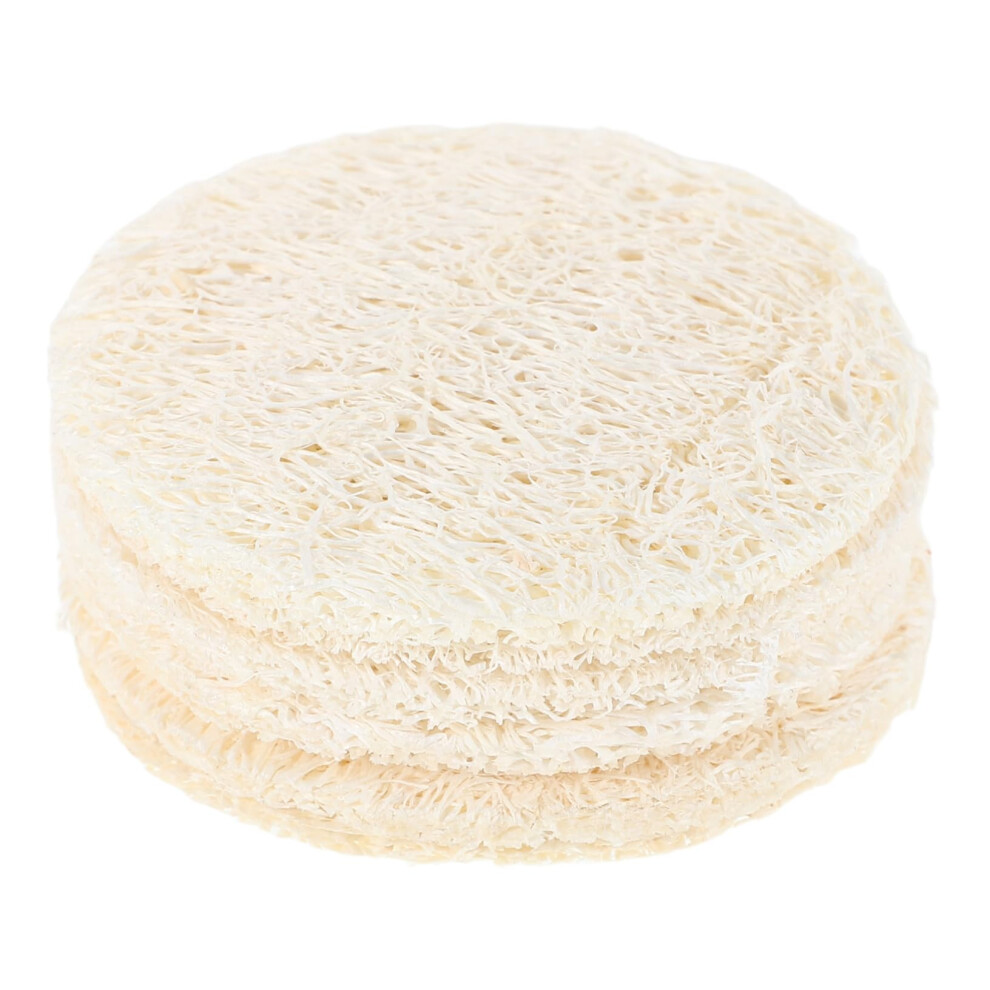Natural Loofah Face Exfoliating Pads 6pcs for Gentle Daily Facial Cleansing and Smooth Skin