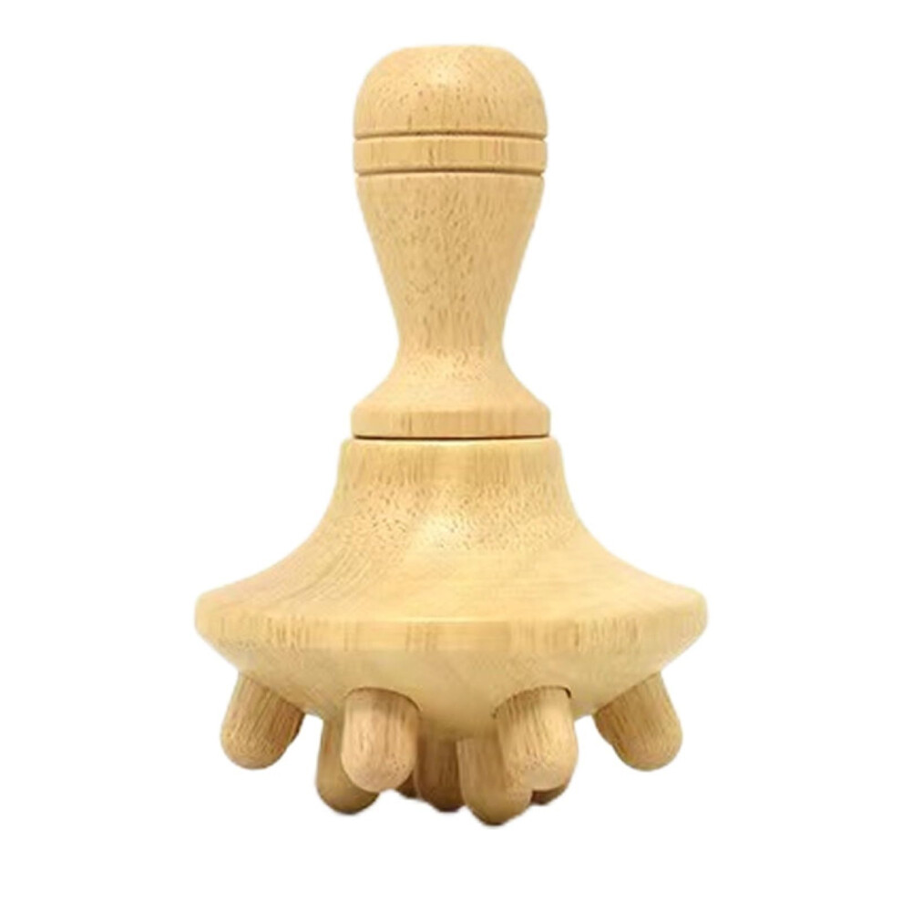 Wood Therapy Massage Brush with Ergonomic Grip, Gua Sha Body Tool for Deep Tissue and Contouring