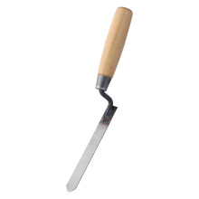 Ergonomic Pointing Trowel and Brick Jointer with Wooden Handle, Carbon Steel Blade for Wall Tiles