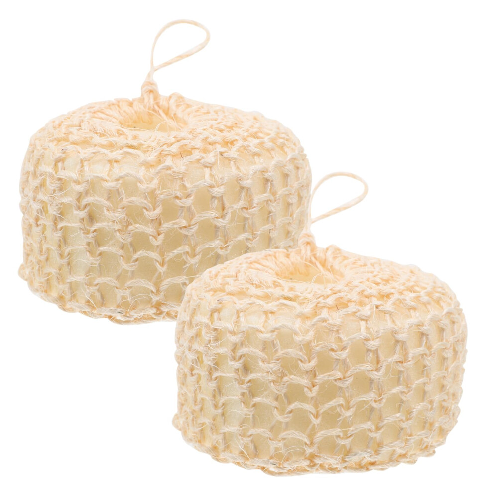2pcs Shower Body Scrubber for Gentle Skin Exfoliation and Rich Foam, Bath Exfoliating Sponge for Travel