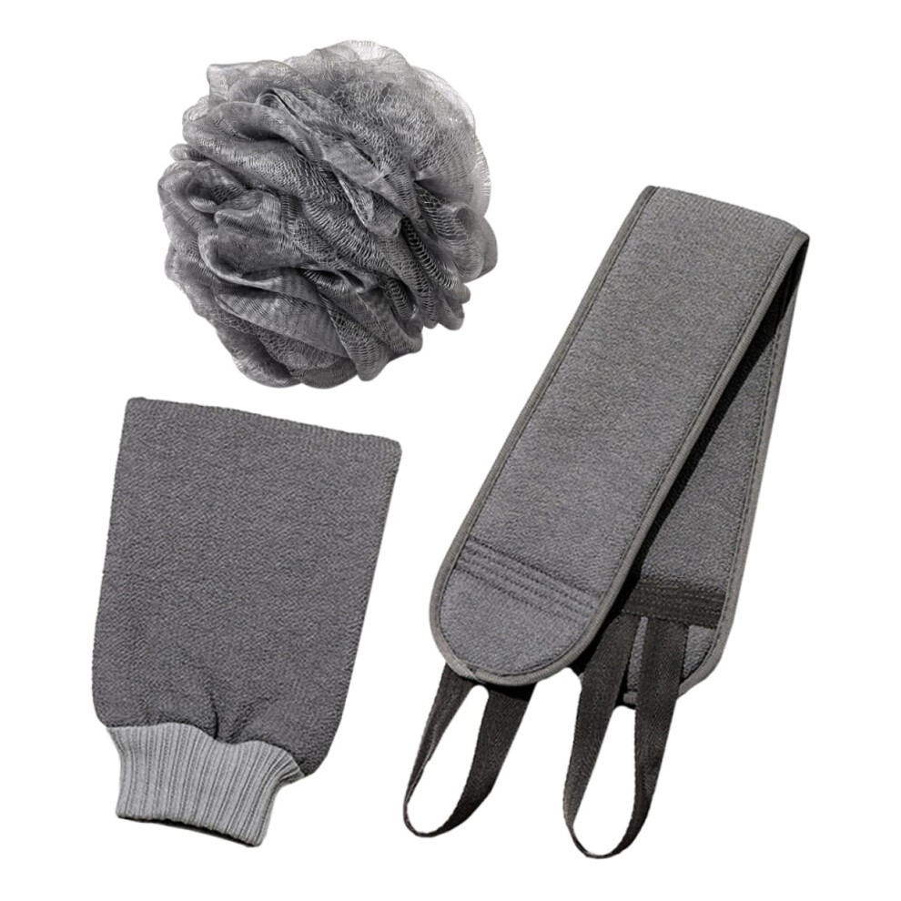 Back Scrubber for Shower with Secure TwoHand Grip and ExtraLong Reach, Exfoliating Bath Towel