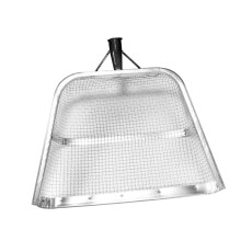 Garden Soil Sieve Heavy Duty Metal Mesh Soil Sifter for Gardening, 37x44cm 0.6cm and 0.8cm Mesh
