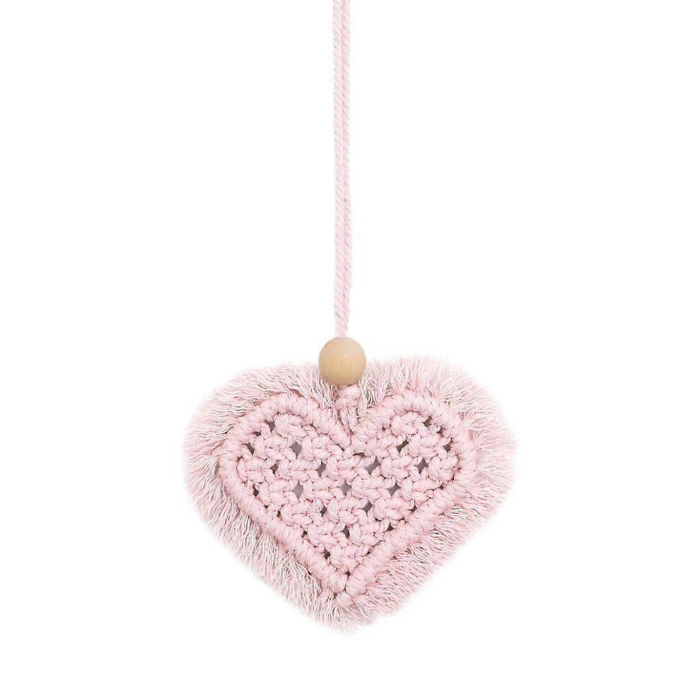 (As Show, Pink) Car Pendant Cute Heart-Shaped Ornaments Rearview Mirror Hangings Decoration 3364096788141