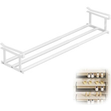 Cabinet Organizer Adjustable Telescopic Under Shelf Storage Rack Rust Resistant for Kitchen Closet