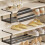 Cabinet Organizer Adjustable Telescopic Under Shelf Storage Rack Rust Resistant for Kitchen Closet 3