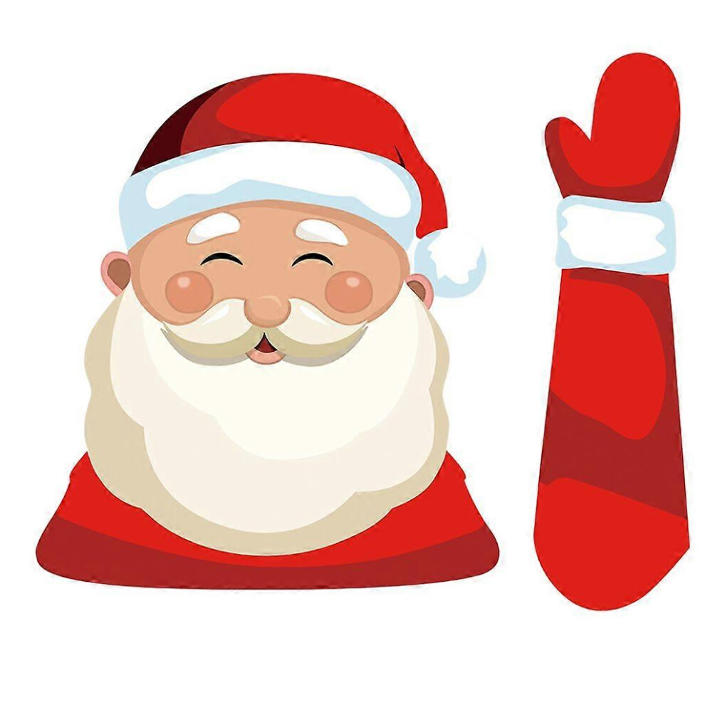 (As Show, 18) Santa Chimney Snowman Waving Arm Wipertags Decal For Rear Wipers For Xmas 3242242615230