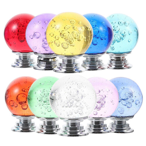 10 pcs Drawer Knobs Crystal Knobs Cabinet Knobs Decorative Knobs Single Hole Drawer Pulls 2