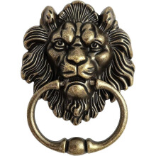 Antieke bronzen leeuw deurklink klassieke leeuwenkopklopper
