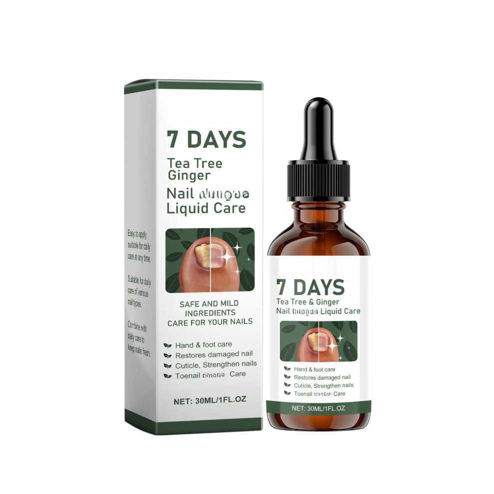 Tea Tree and Ginger Nail Growth Serum with Cuticle Oil Treatment, Vegan  and Deep Hydration