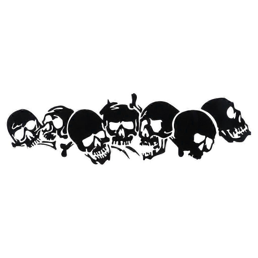(As Show, One Size) Automobile Styling Decals 22.8X6.7cm Skull Shaped Sticker Decor Wall Decals 5213747891083
