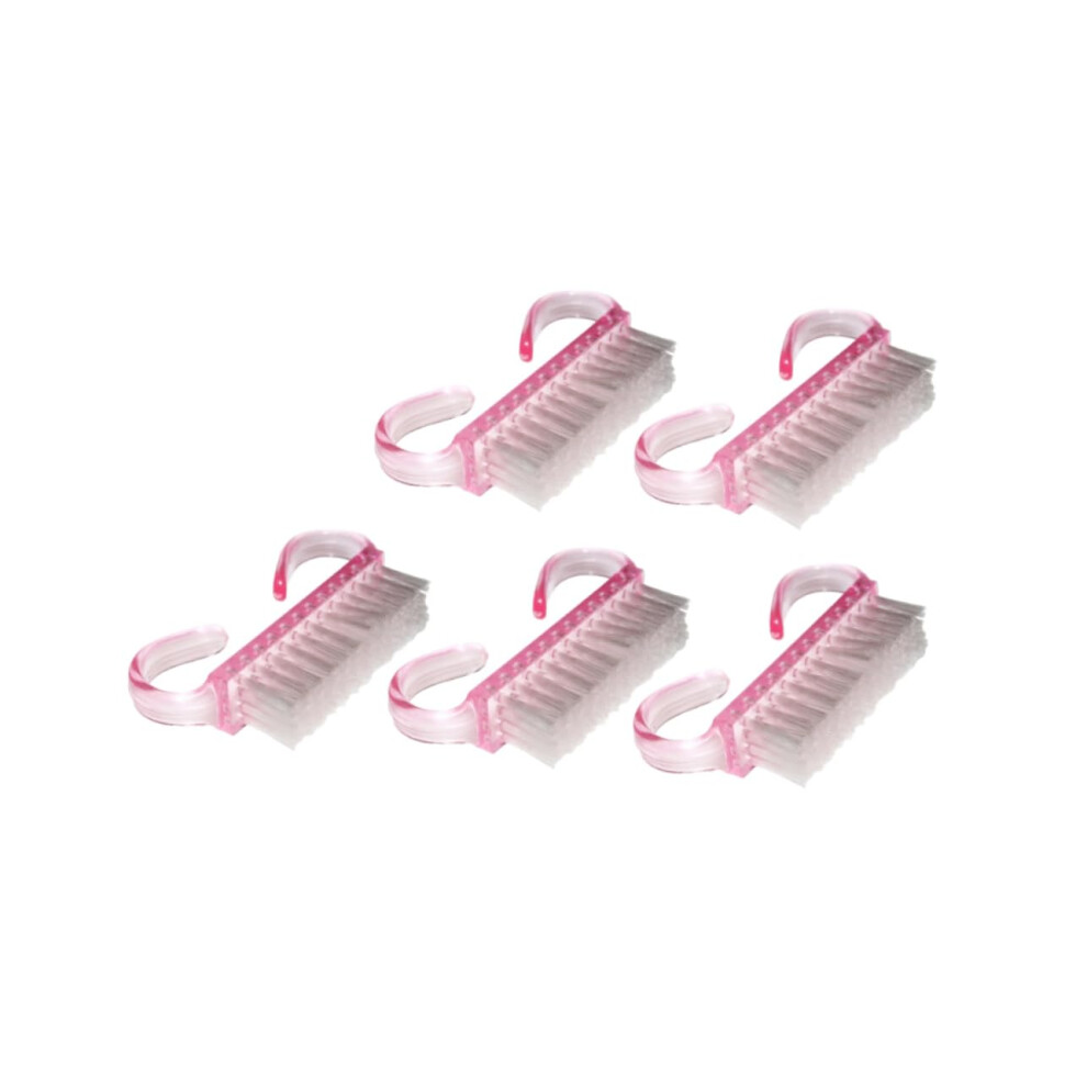 Nail Cleaning Brush with Handle Set 5pcs Professional Manicure Dust Brush for Salon and Home Use
