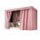Bunk Bed Blackout Privacy Curtains Set for Dorm Full Coverage Breathable Easy Install Pink 1.2M 1