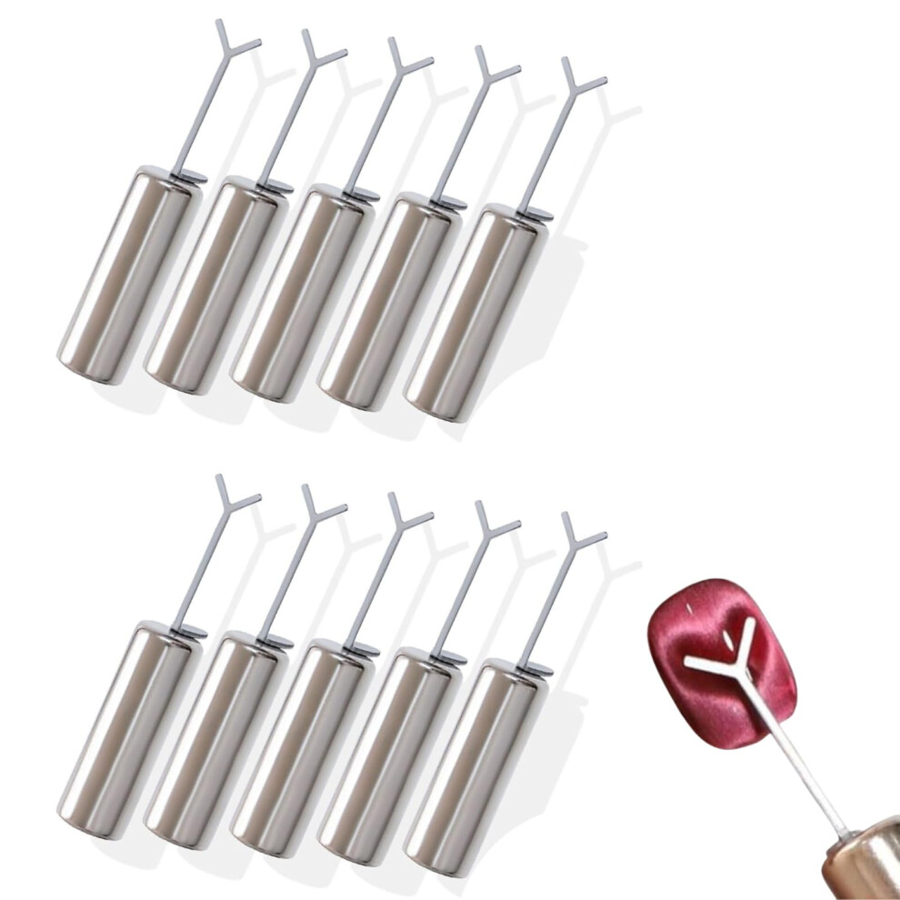 Cat Eye Nail Art Magnet Set with Heart Shape Design Guide for Gel Polish DIY Manicure 10pcs
