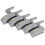 10Pcs Warm White LED Cabinet Hinge Light Automatic Door Lighting for Kitchen Closet Wardrobe 5