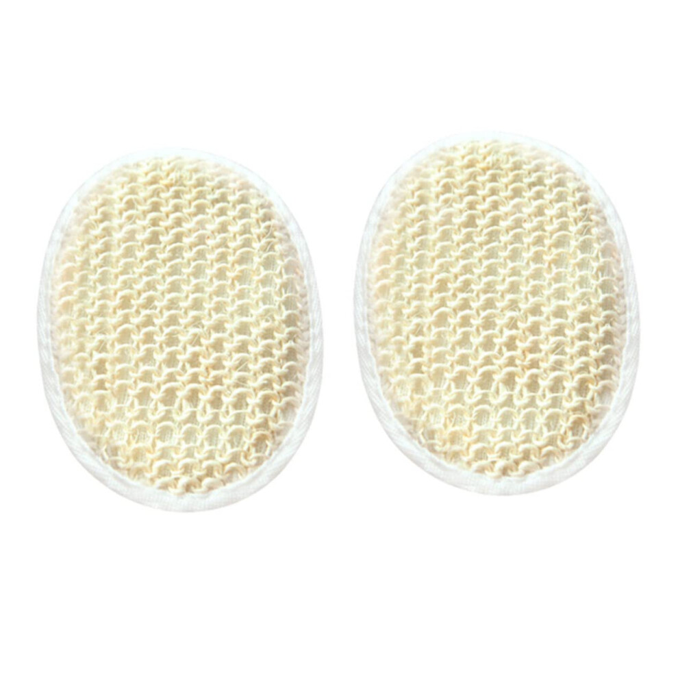 2PCS Natural Sisal Bath Sponge for Gentle Skin Exfoliation, TravelFriendly Shower Ball Set