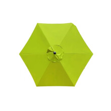 Patio Umbrella Canopy Replacement 2.7M 6 Rib Waterproof UV50+ Outdoor Cover for Deck Yard Beach
