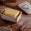 Vintage Ceramic Butter Dish with Lid, Medieval Square Keeper Box, MoistureProof Storage Container 3