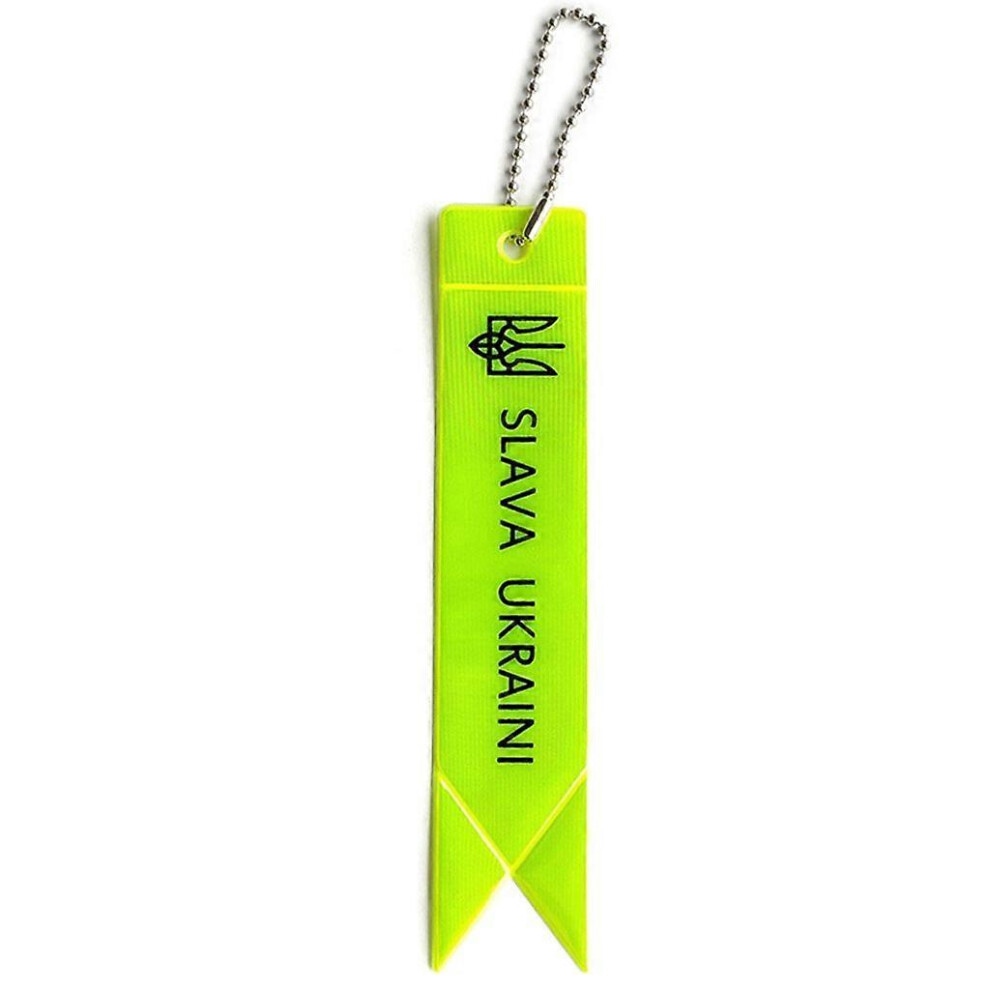 (As Show, One Size) Reflective Tape Bag Pendant Colorful Safety Reflector Reflective Keychain 3364096703298