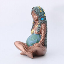 Statue der Erdmuttergöttin Mutter Erdgöttin Gaia Statue Handbemaltes Harz Kunsthandwerk Muttertagsgeschenk L