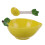 Ceramic Serving Bowl with Spoon, Creative Lemon Design, Multi Functional Fruit and Salad Dish 1