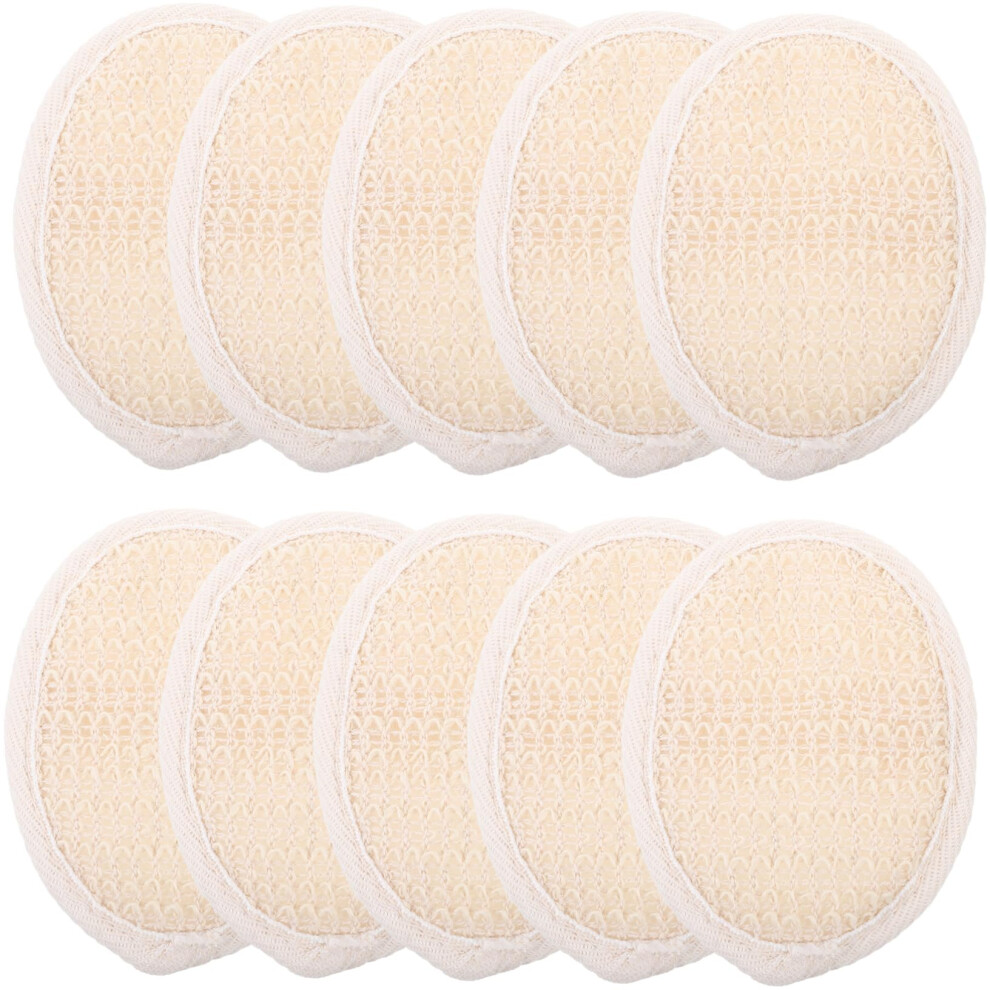 10pcs Natural Loofah Bath Brush for Gentle Skin Exfoliation and TravelFriendly Shower Scrub