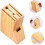 Knife Block Wooden Kitchen Organizer with Scissors Holder MultiFunction SpaceSaving Design 4