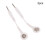 2 piezas de cables cables de electrodo adaptador de pin a snap con cables de 2 a 3,5 mm 3