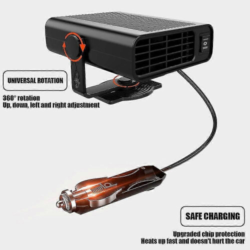 120w Ηλεκτρικός θερμαντήρας αυτοκινήτου Dc 12v Θέρμανση ανεμιστήρα Defogger Defroster Demi 1