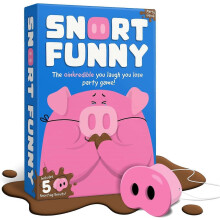 Snort Funny – The Oinkredible You Laugh You Lose Party Game, 150 Herausforderungskarten, 5