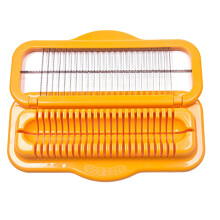 Hot Dog Cutter Stainless Steel Sausage Slicer with Ergonomic Grip for Fast Food and Banana Cutting
