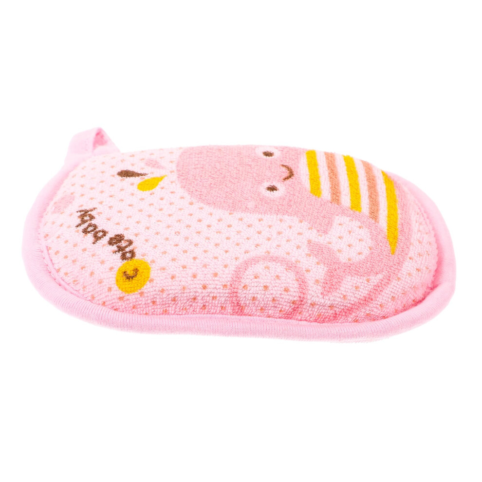 Baby Bath Sponge Set Soft Gentle Scrubbing Cartoon Design for Newborns and Toddlers Travel Size