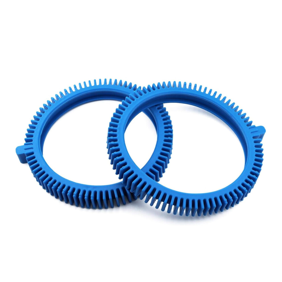 Pool Cleaner Tires Kit For Hayward Aquanaut 2X 4X With Super Hump Design, Easy Snap Installation Blue