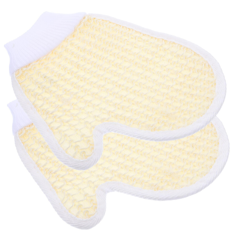 2pcs Exfoliating Bath Gloves for Body and Face, Deep Cleaning Shower Scrub Gloves, Quick Dry Reusable