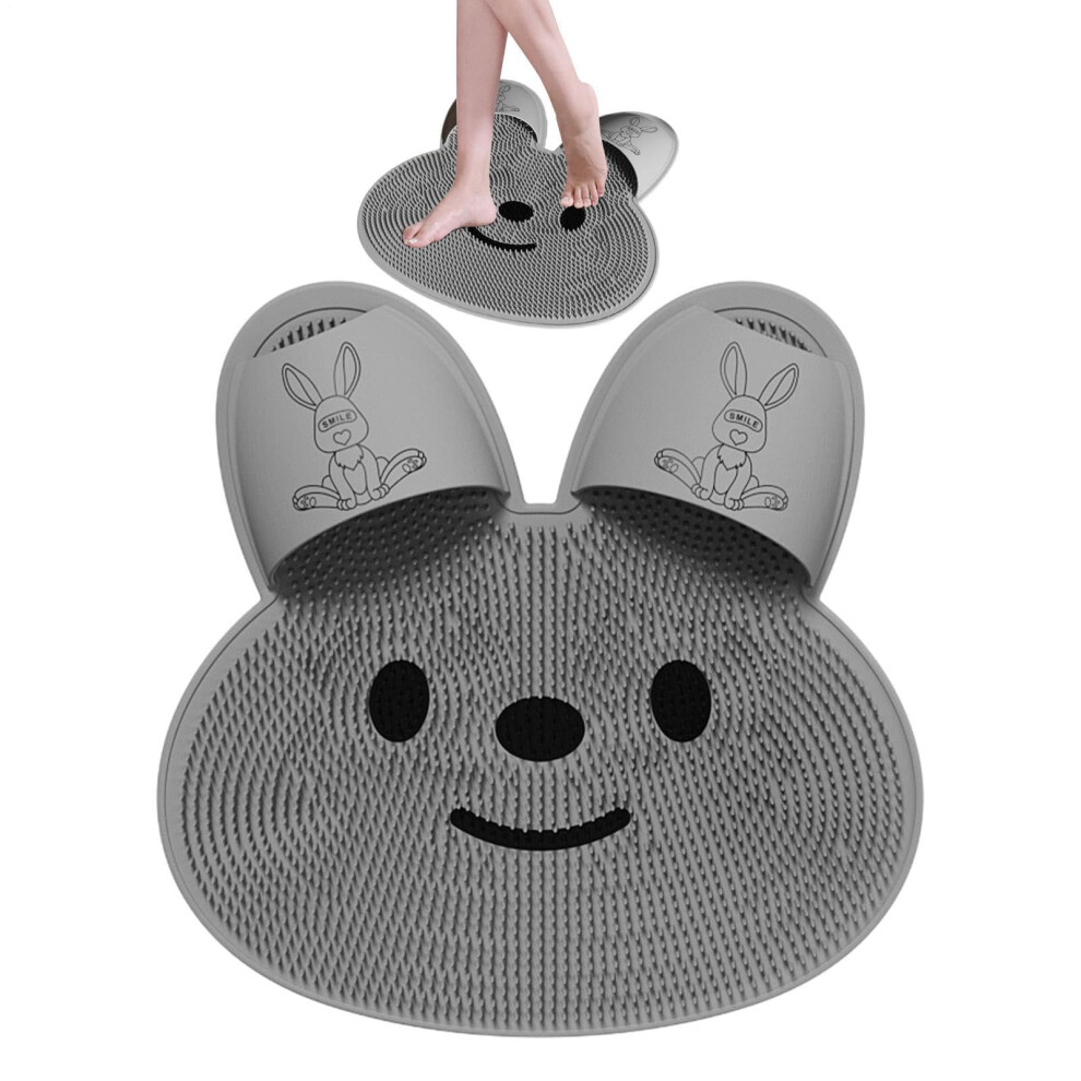 Silicone Foot Scrubber and Shower Massager with 360 Dead Skin Removal, NonSlip, Easy Rinse