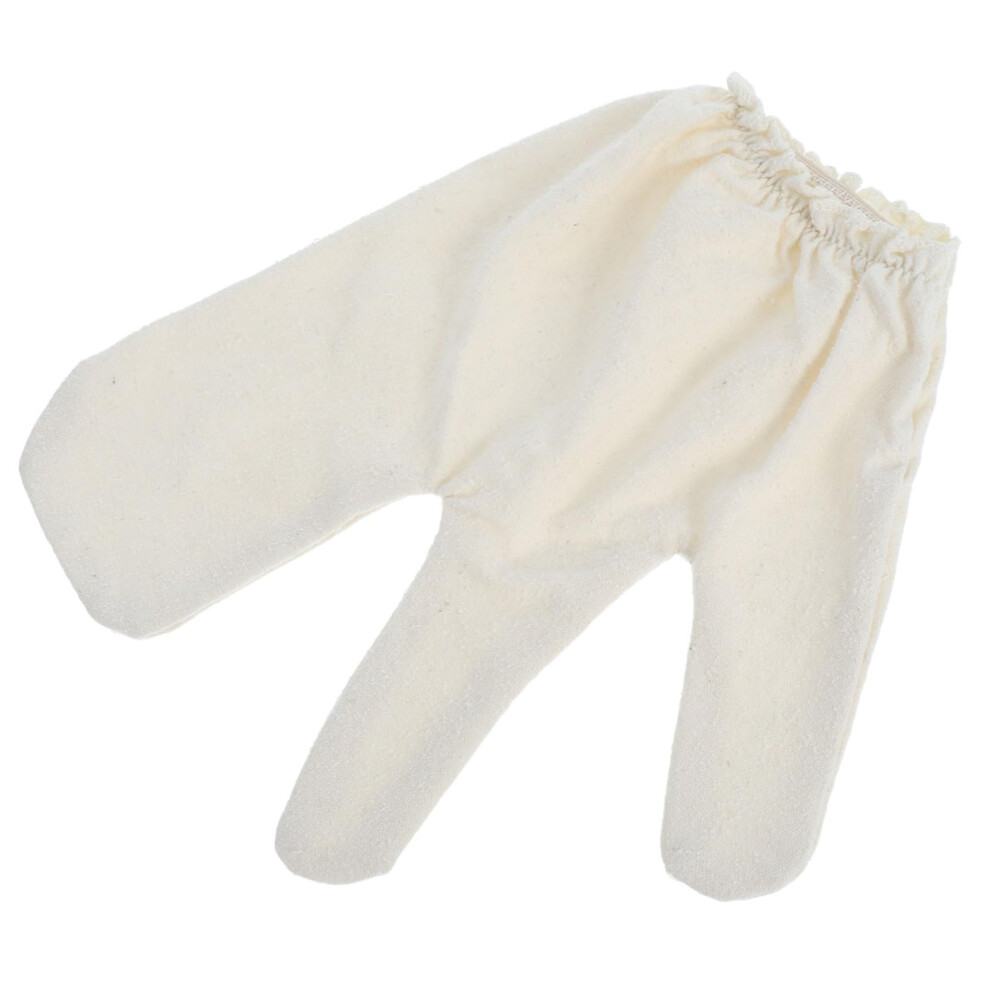 Silk Exfoliating Glove with TwoFinger Design for Deep Body Scrub and Gentle Skin Massage