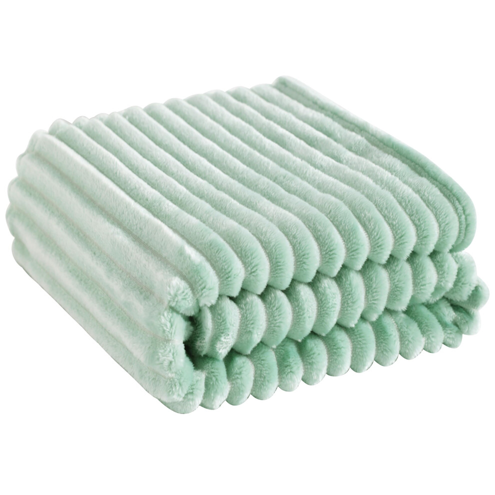 Toddler Blanket 30x40 UltraSoft Flannel Baby Blanket for Crib Stroller AllSeason Warm Mint