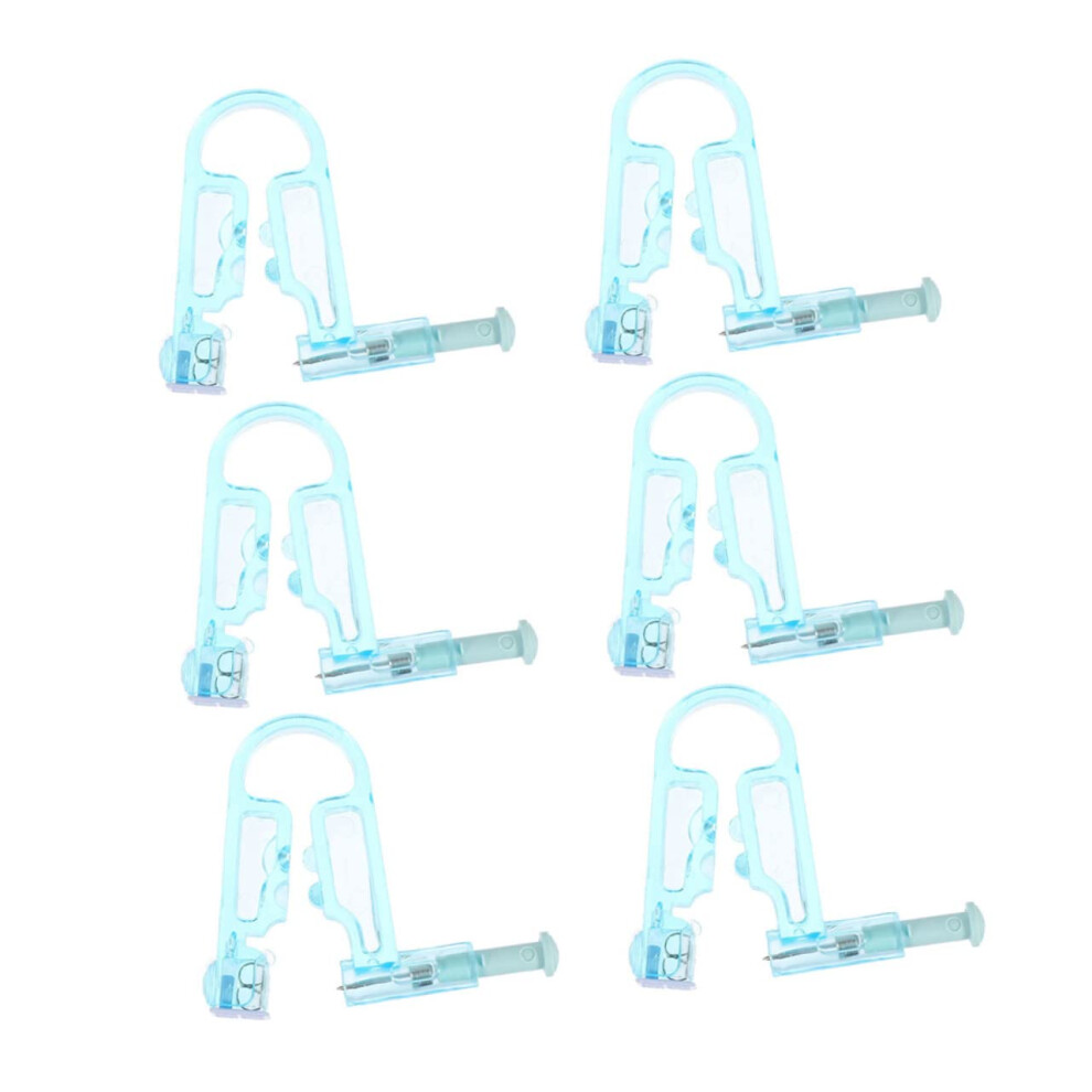 Ear Piercing Kit 6pcs Safe SingleUse Disposable Tool with Studs for Precise Earlobe Piercing