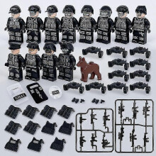 12-delt Swat Military Man Puslespillblokker Barn Gave 25-26
