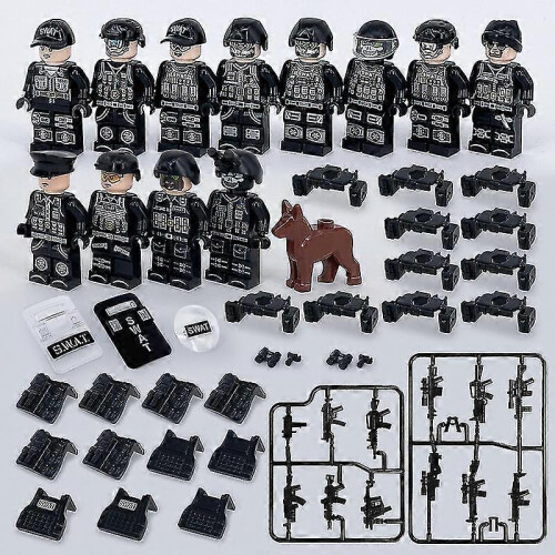 12τμχ Swat Military Man Puzzle Blocks Παιδικό Δώρο 25-26