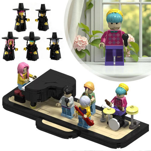 KPop Demon Hunters Mini Action Figure Building Blocks Toy Dolls Δώρο γενεθλίων 1