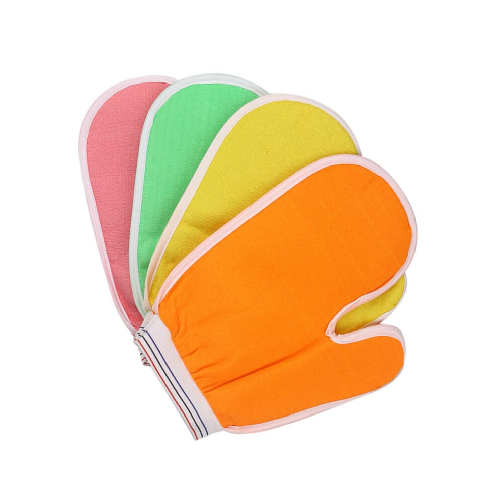 Exfoliating Bath Gloves Soft Shower Mitts for Gentle Body Scrubbing and Smooth Skin Random Color