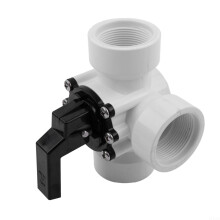 3Way Swimming Pool Valve 32/38mm with Adjustable Heat Control and Pump Hose Fitting for Solar Heating