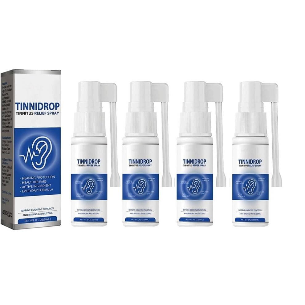 Ear Cleaning Spray Pack of 4 with Precision Nozzle for Gentle Ear Wax Removal and Ear Canal Care